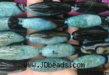 RIBS88 15 inches 13*40mm rice agate gemstone beads wholesale