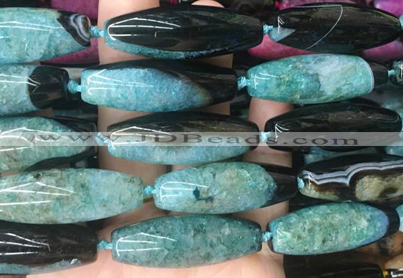 RIBS88 15 inches 13*40mm rice agate gemstone beads wholesale