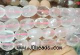 RQBS11 15 inches 12*16mm - 13*18mm faceted nuggets rose quartz beads