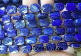 RTBS18 15 inches 8*10mm faceted rectangle Lapis lazuli beads wholesale