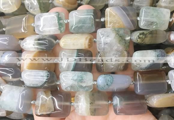 RTBS26 15 inches 15*20mm rectangle Agate gemstone beads wholesale
