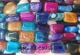 RTBS29 15 inches 15*20mm rectangle Agate gemstone beads wholesale