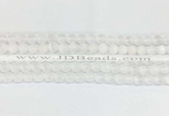 SEBS01 15 inches 6mm round selenite gemstone beads wholesale
