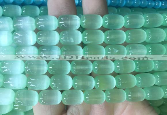 SEBS110 15 inches 8*12mm drum selenite gemstone beads wholesale