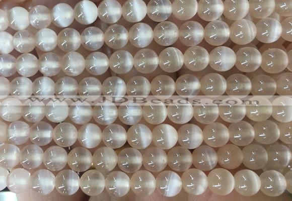 SEBS120 15 inches 6mm round selenite gemstone beads wholesale