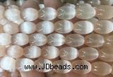 SEBS125 15 inches 10*14mm rice selenite gemstone beads wholesale