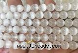 SEBS136 15 inches 8mm round selenite gemstone beads wholesale