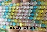 SEBS140 15 inches 6mm round colorful selenite gemstone beads wholesale