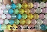SEBS142 15 inches 10mm round colorful selenite gemstone beads wholesale