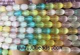 SEBS143 15 inches 6*9mm rice colorful selenite gemstone beads wholesale