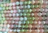 SEBS147 15 inches 6mm round colorful selenite gemstone beads wholesale