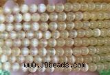 SEBS75 15 inches 6mm round selenite gemstone beads wholesale
