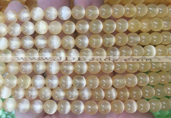 SEBS75 15 inches 6mm round selenite gemstone beads wholesale