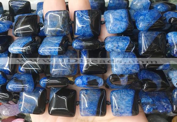 SRBS22 15 inches 18*18mm square Agate gemstone beads wholesale
