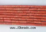 TBBS01 15 inches 4*13mm tube synthetic sea sediment jasper beads