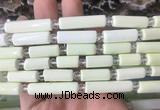 TBBS110 15 inches 8*15mm - 8*25mm tube lemon turquoise beads wholesale