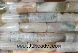 TBBS124 15 inches 13*40mm tube agate gemstone beads wholesale