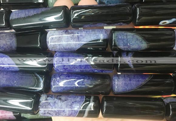 TBBS132 15 inches 13*40mm tube agate gemstone beads wholesale