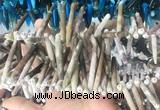 TDBS03 Top drilled 6*20mm - 8*55mm sticks sea urchin shell beads wholesale