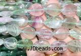 TRBS115 15 inches 13*18mm flat teardrop Fluorite beads wholesale