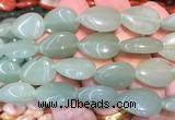 TRBS116 15 inches 13*18mm flat teardrop Green aventurine beads wholesale
