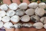 TRBS121 15 inches 13*18mm flat teardrop White howlite beads wholesale