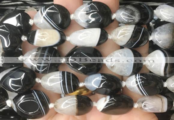 TRBS131 15 inches 15*20mm teardrop Agate gemstone beads wholesale