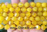 TWBS101 15 inches 10mm faceted twist agate beads wholesale
