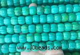 WBBS01 15 inches 9*12mm pumpkin yellow green howlite turquoise beads wholesale