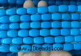WBBS09 15 inches 10*14mm rice howlite turquoise gemstone beads wholesale