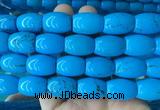 WBBS11 15 inches 15*20mm rice howlite turquoise gemstone beads wholesale