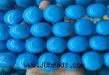 WBBS21 15 inches 23*27mm oval howlite turquoise gemstone beads wholesale
