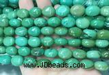 WBBS31 15 inches 11*14mm oval howlite turquoise gemstone beads wholesale