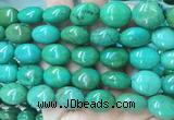 WBBS34 15 inches 18*20mm oval howlite turquoise gemstone beads wholesale