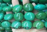 WBBS36 15 inches 23*27mm oval howlite turquoise gemstone beads wholesale