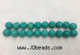 WBBS59 20mm carved round loose howlite turquoise gemstone beads wholesale